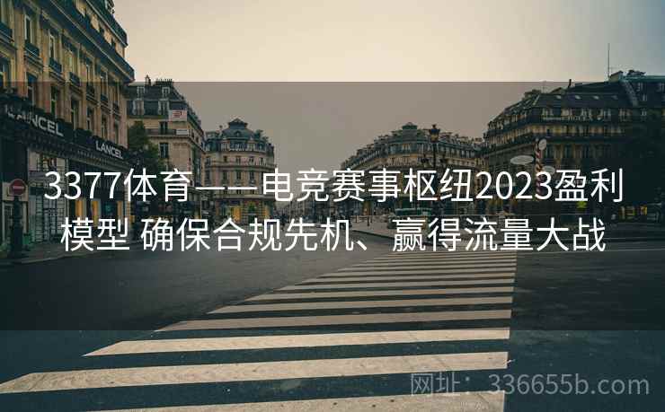 3377体育——电竞赛事枢纽2023盈利模型 确保合规先机、赢得流量大战