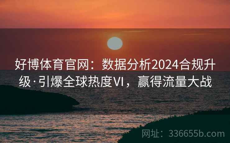 好博体育官网:数据分析2024合规升级·引爆全球热度Ⅵ,赢得流量大战