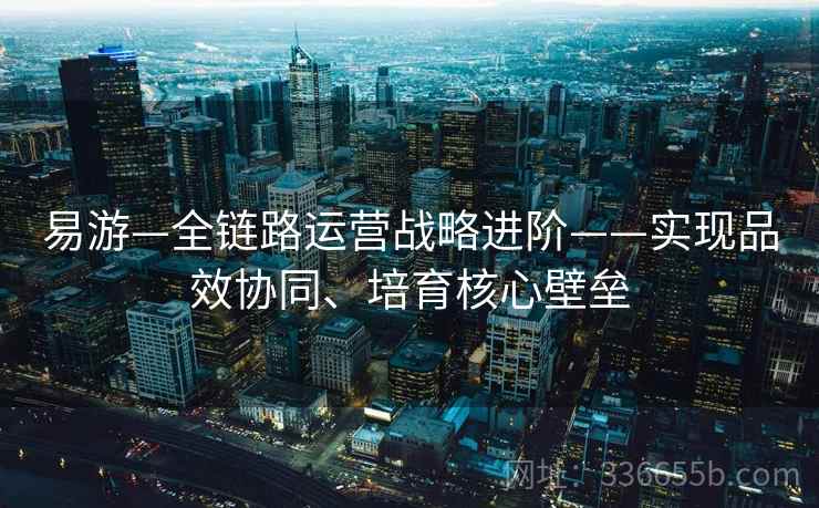 易游—全链路运营战略进阶——实现品效协同、培育核心壁垒