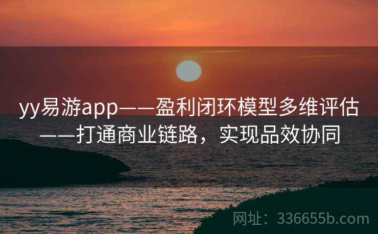 yy易游app——盈利闭环模型多维评估——打通商业链路，实现品效协同