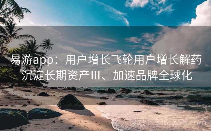 易游app:用户增长飞轮用户增长解药 沉淀长期资产Ⅲ、加速品牌全球化
